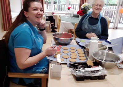 Biscuit decorating to fundraise for The Poppy Appeal at Abbotsleigh Care Home