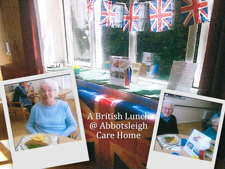 A special British themed lunch for Abbotsleigh Care Home residents