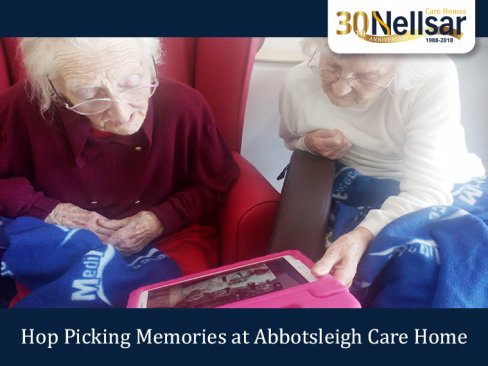 Hop Picking Memories at Abbotsleigh Care Home