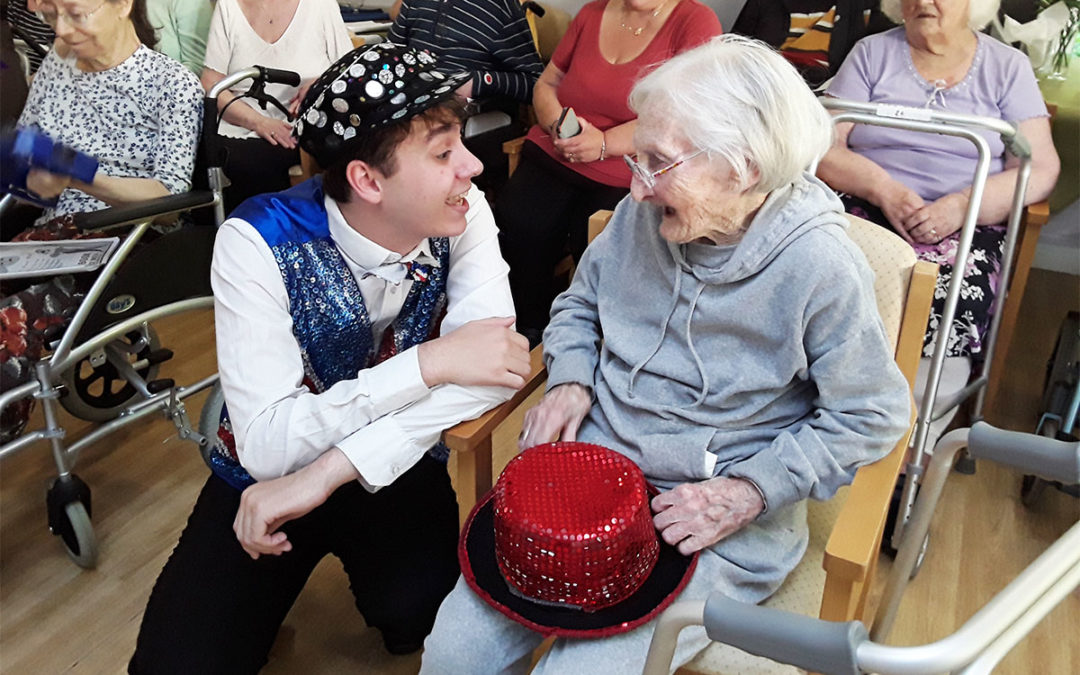 Tickled Pink Productions entertain at Abbotsleigh Care Home