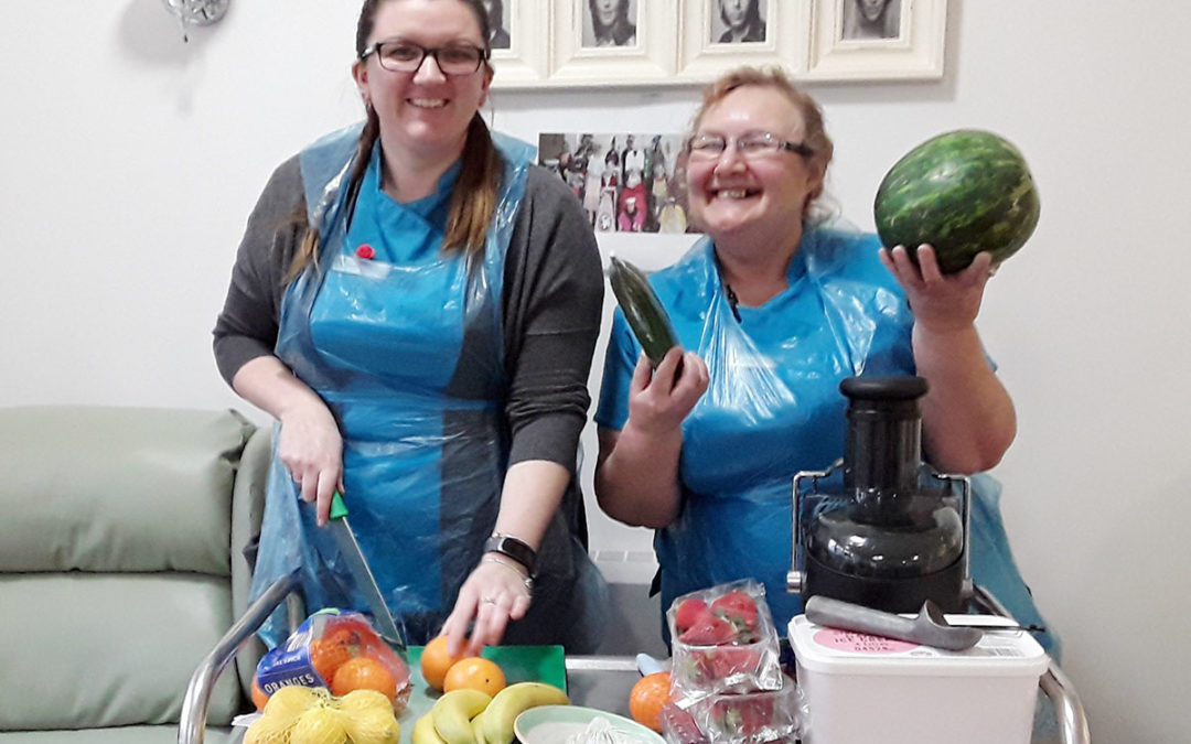 Nutrition and Hydration Week fun at Abbotsleigh Care Home