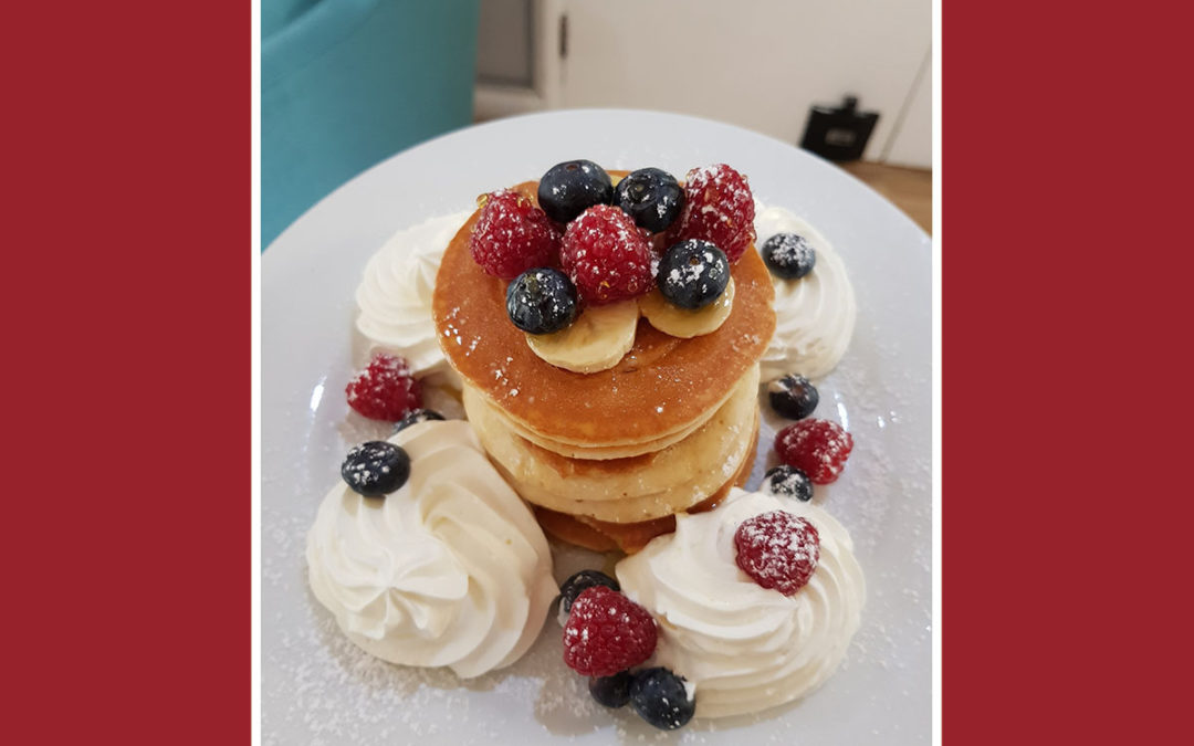 Deliciously decorated pancakes at Abbotsleigh Care Home