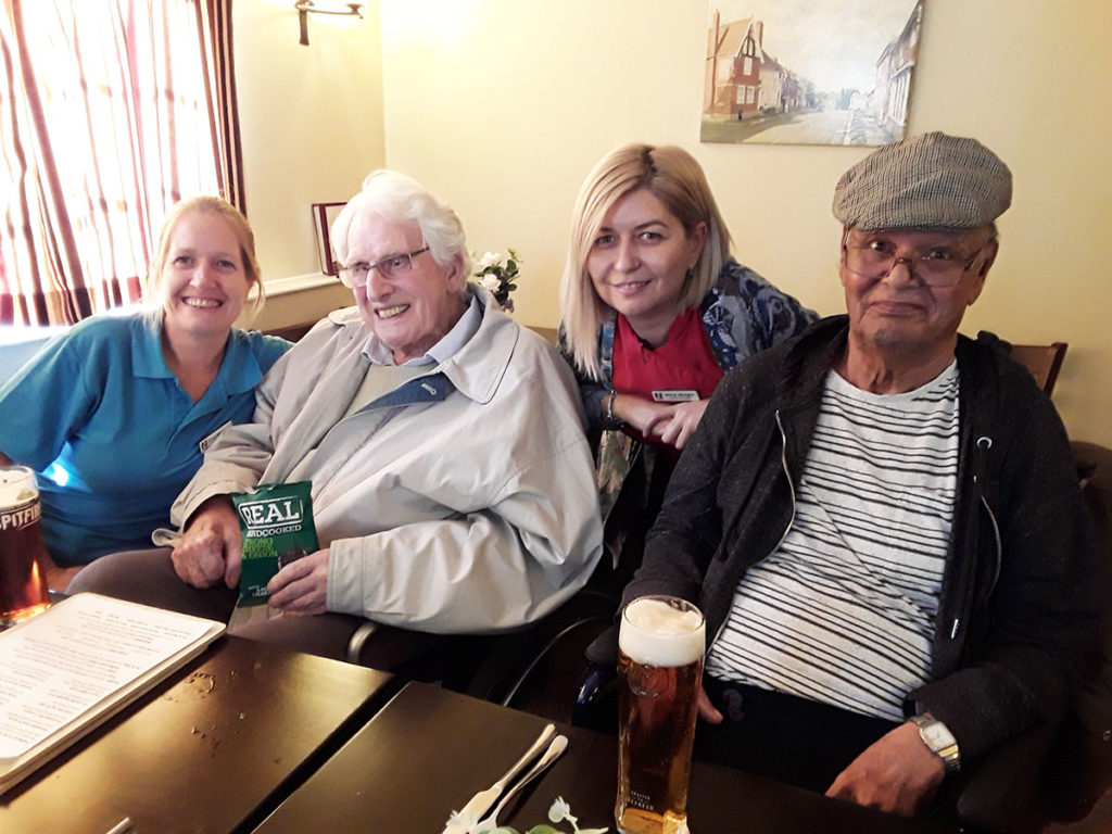 Staff and residents of Abbotsleigh at a local pub