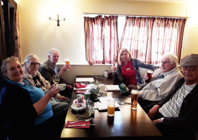 Abbotsleigh residents and staff at a local pub