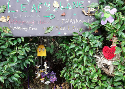 Close up of Abbotsleigh Care Home's Bug Hotel