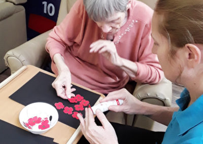 Poppy Appeal crafts at Abbotsleigh Care Home 4