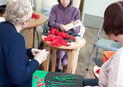 Poppy Appeal crafts at Abbotsleigh Care Home 5