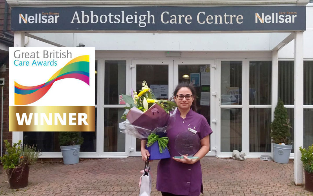 Simona Moise at Abbotsleigh Care Home wins Great British Care Award
