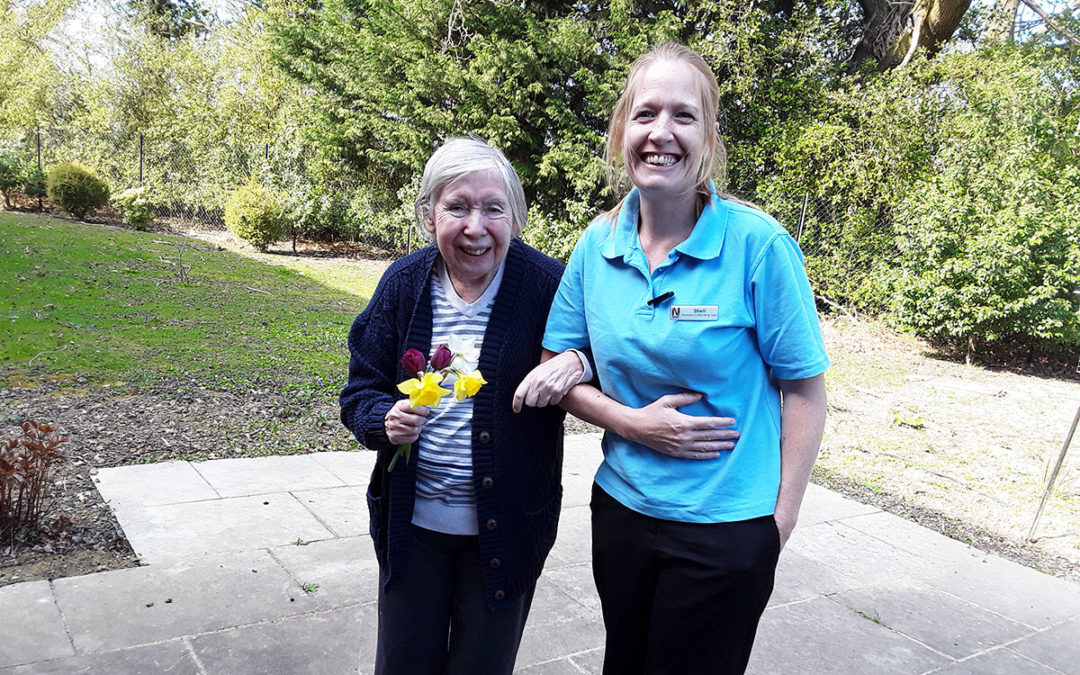 Easter crafts and pampering at Abbotsleigh Care Home