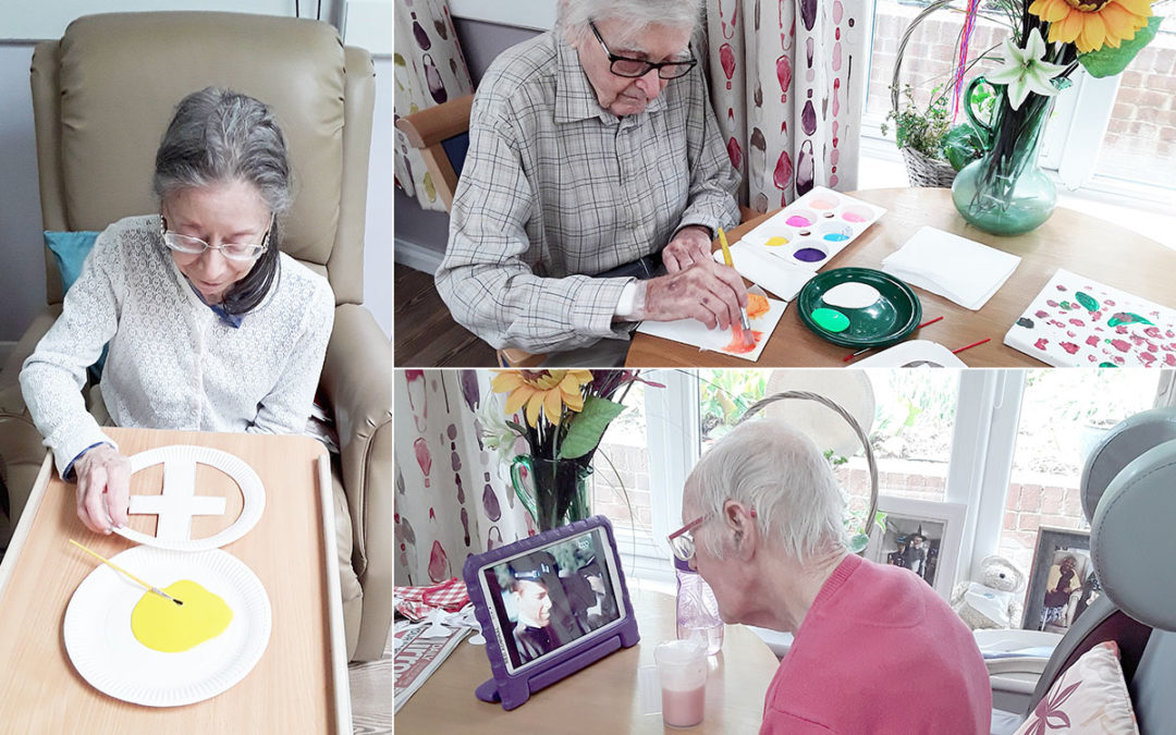 Gardening and crafts and celebrating Nurses at Abbotsleigh Care Home