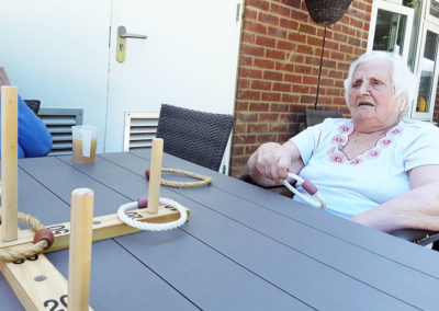 Table Top Olympics in the garden at Abbotsleigh Care Home 3