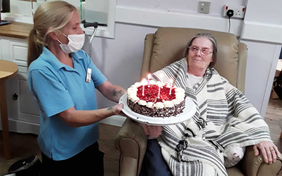 Birthday wishes for Carole at Abbotsleigh Care Home