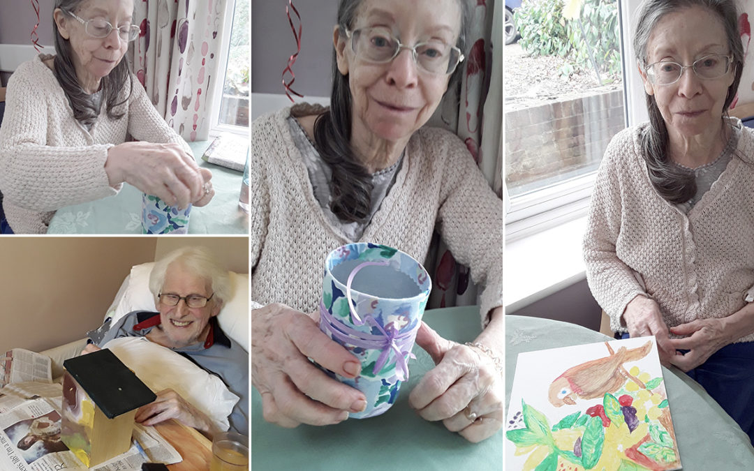 Colourful crafts at Abbotsleigh Care Home