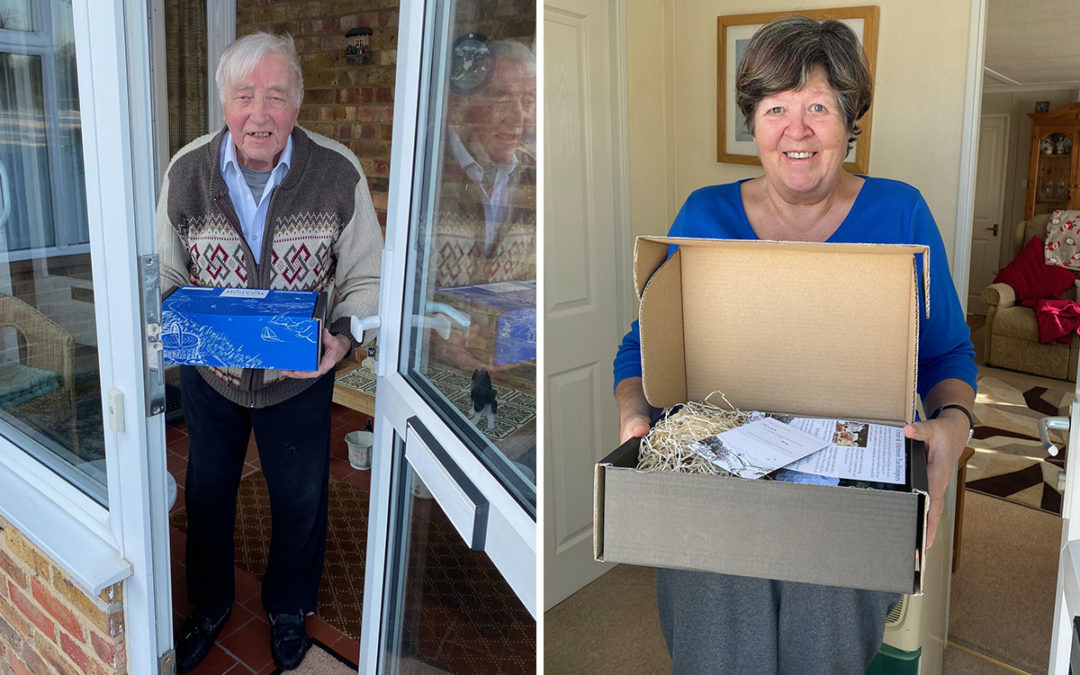 Valentines doorstep deliveries and reminiscence at Abbotsleigh Care Home