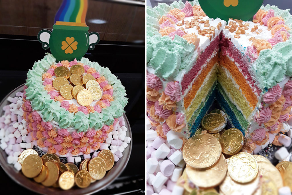 St Patrick's Day cake at Abbotsleigh Care Home