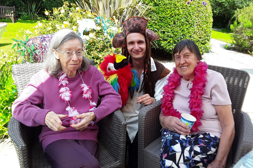 Caribbean Day with a pirate at Abbotsleigh Care Home