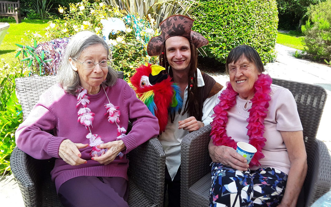 Caribbean Day with a pirate at Abbotsleigh Care Home