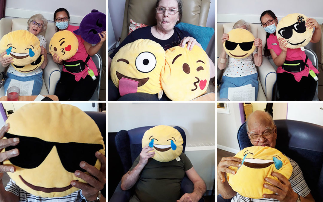 Abbotsleigh Care Home residents and staff have fun with emoji selfies