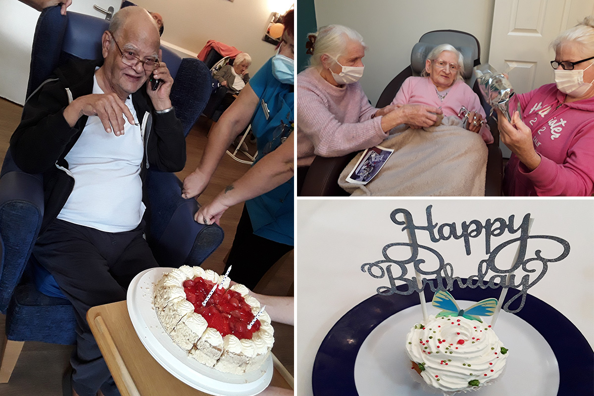 Birthday celebrations at Abbotsleigh Care Home
