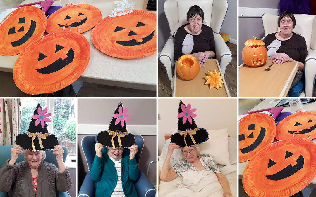 Halloween witches at Abbotsleigh Care Home