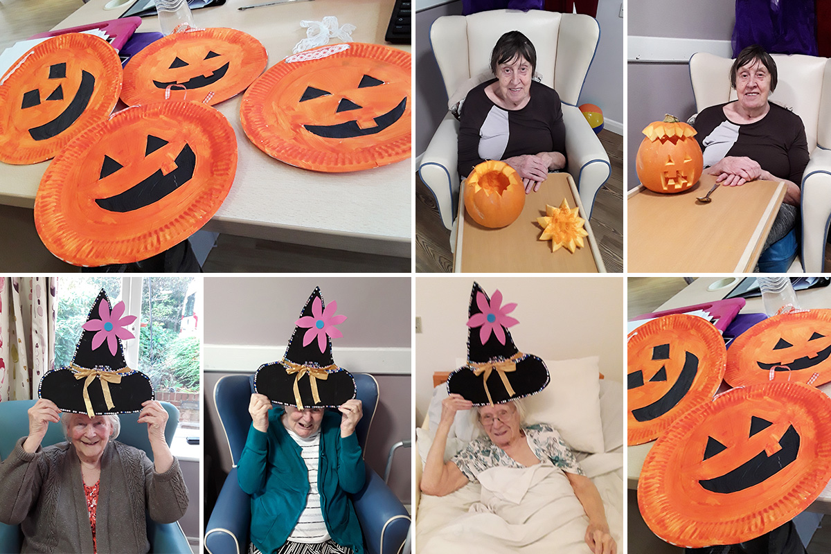Halloween witches at Abbotsleigh Care Home