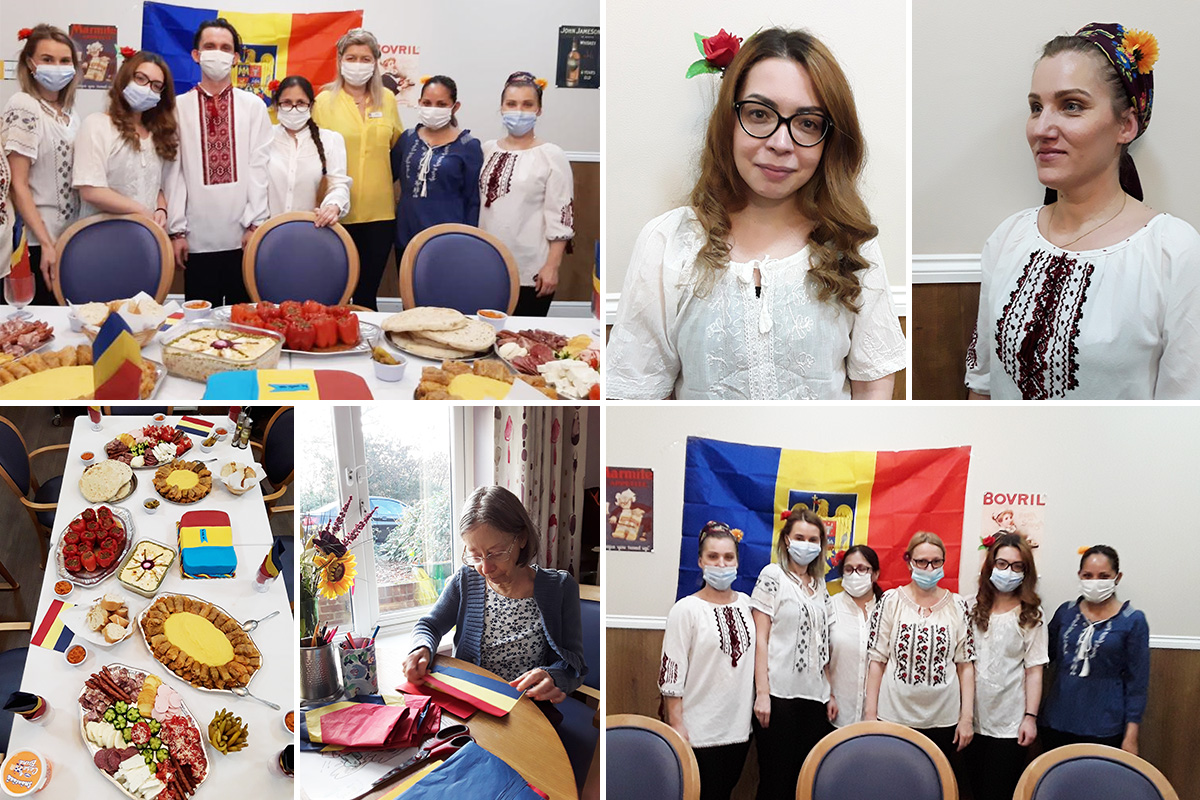 St Andrews Day and Romanian celebrations at Abbotsleigh Care Home