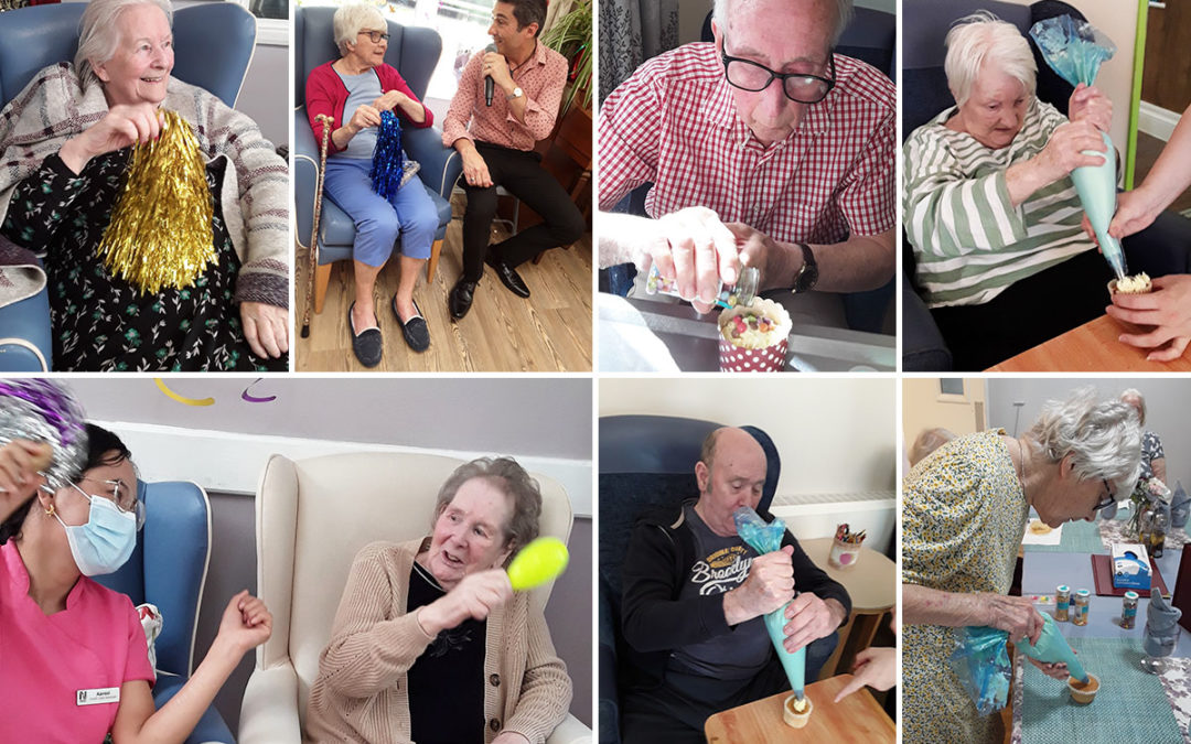 Music from Kevin and cake decorating at Abbotsleigh Care Home