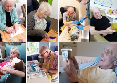 Creative and sensory activities at Abbotsleigh Care Home