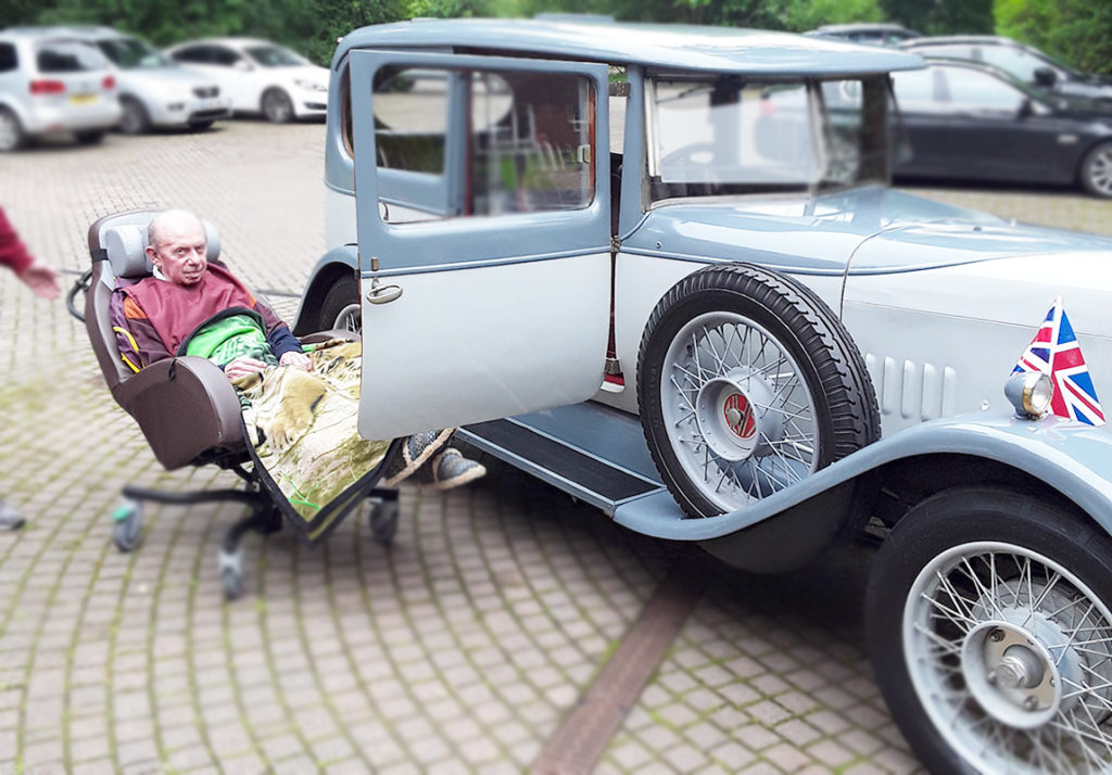Beautiful vintage car at Abbotsleigh Care Home