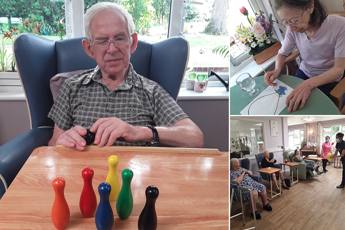 Fitness fun at Abbotsleigh Care Home