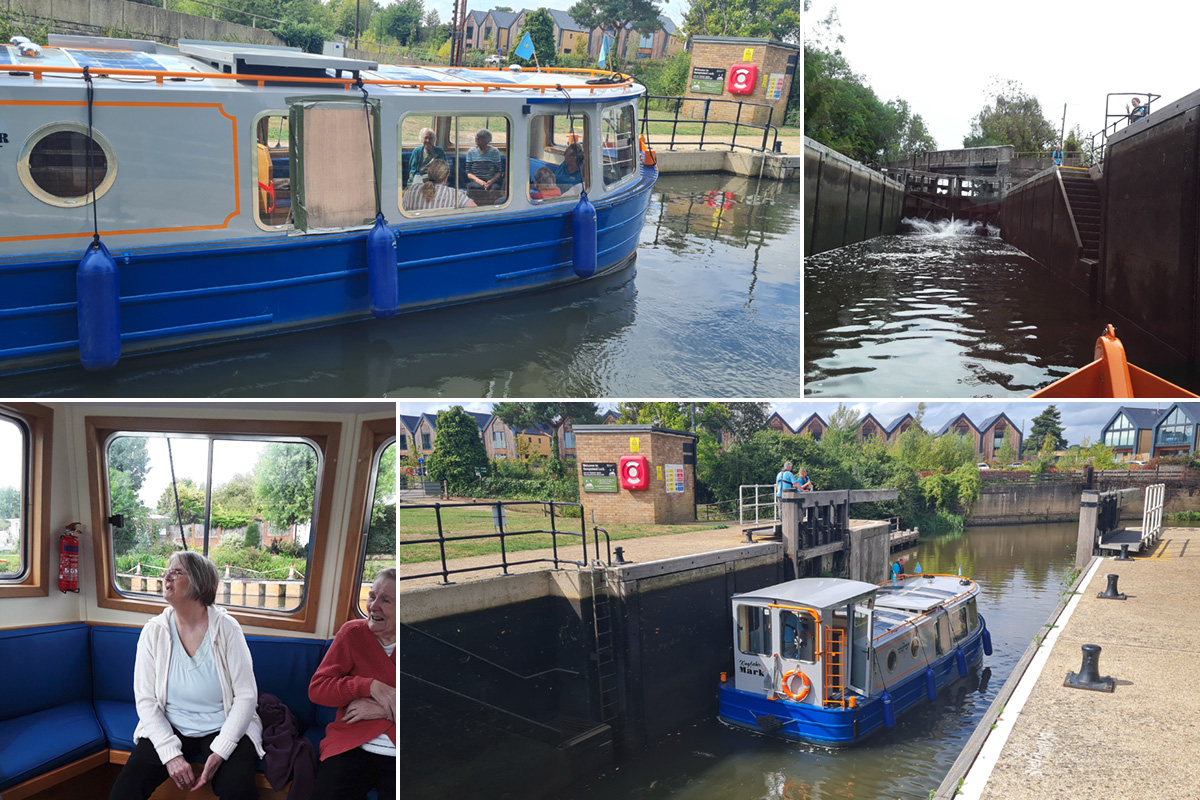 Abbotsleigh Care Home residents enjoy a trip on the Kingfisher