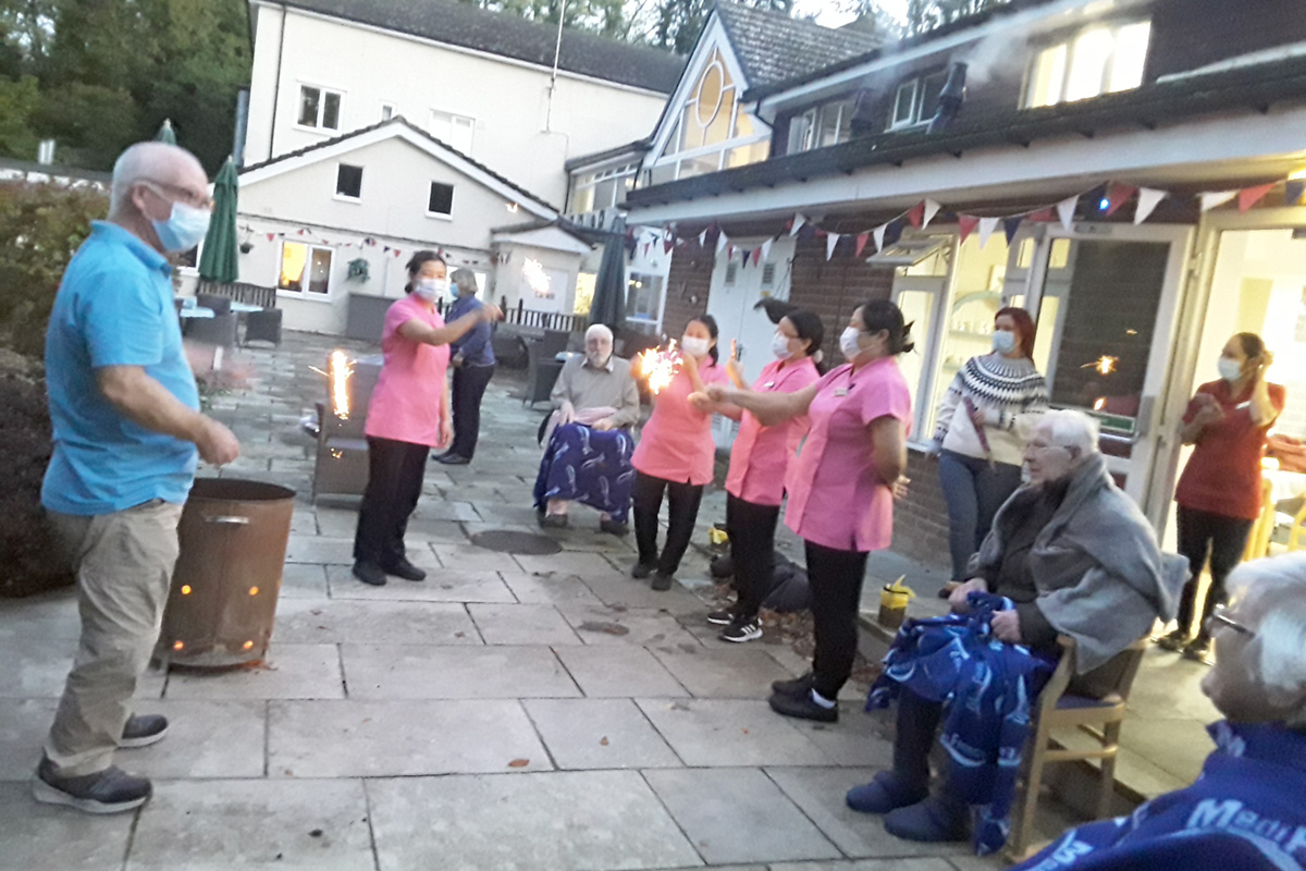 Bonfire night at Abbotsleigh Care Home