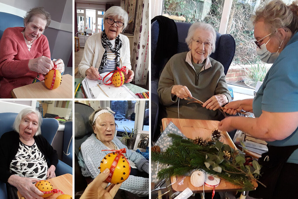 Festive crafts at Abbotsleigh Care Home