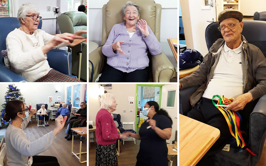 Abbotsleigh Care Home residents perfect their exercise and dance moves