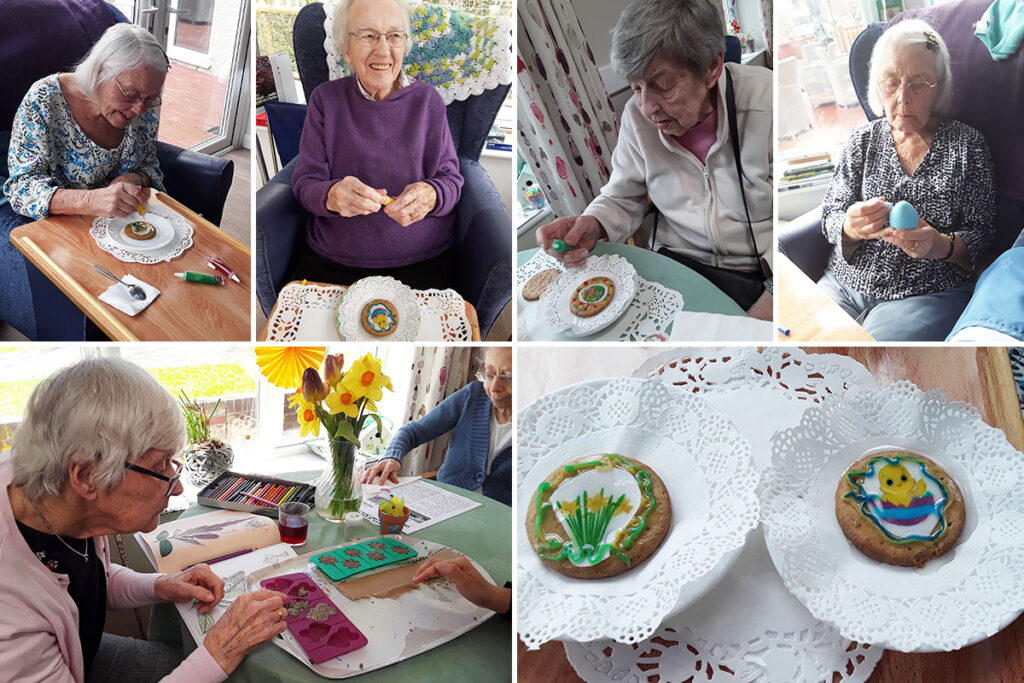 Easter crafts at Abbotsleigh Care Home