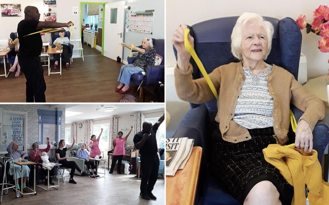 Abbotsleigh Care Home residents enjoy some G Fitness fun