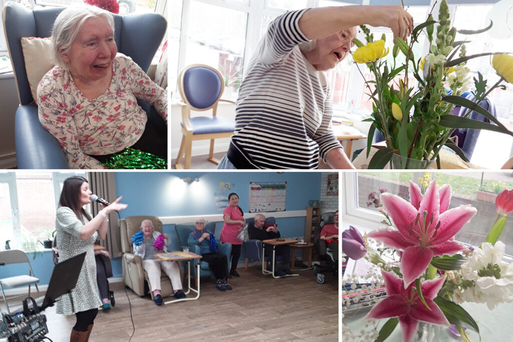 Music and spring crafts at Abbotsleigh Care Home