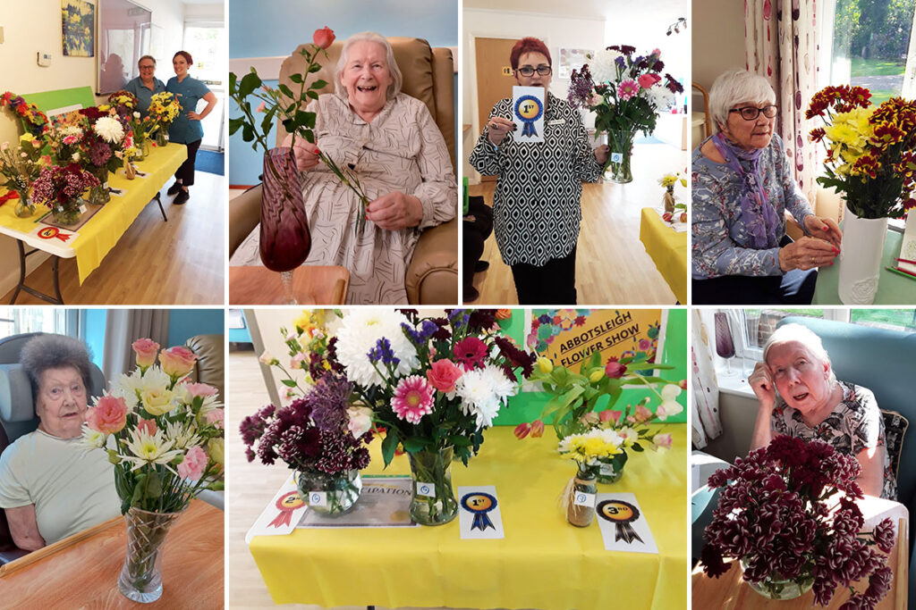 Flower show fun at Abbotsleigh Care Home
