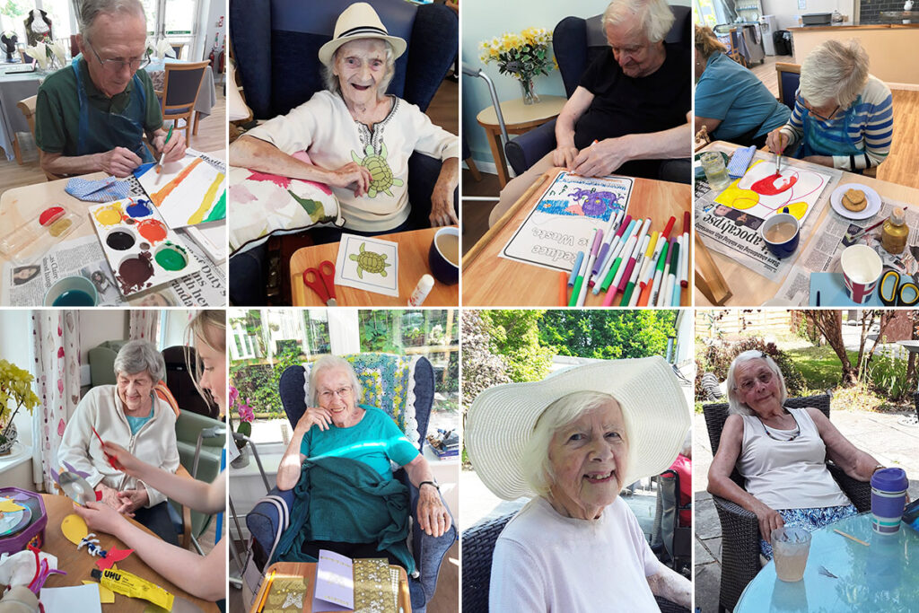 Ocean Day arts and time in the garden at Abbotsleigh Care Home