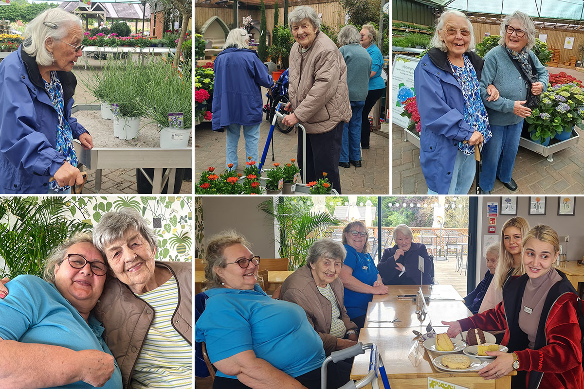 Abbotsleigh Care Home residents enjoy browsing Millbrook Garden Centre