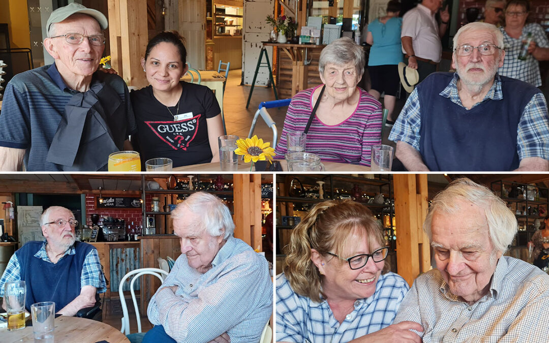 Abbotsleigh Care Home residents take a trip to The Boathouse in Yalding