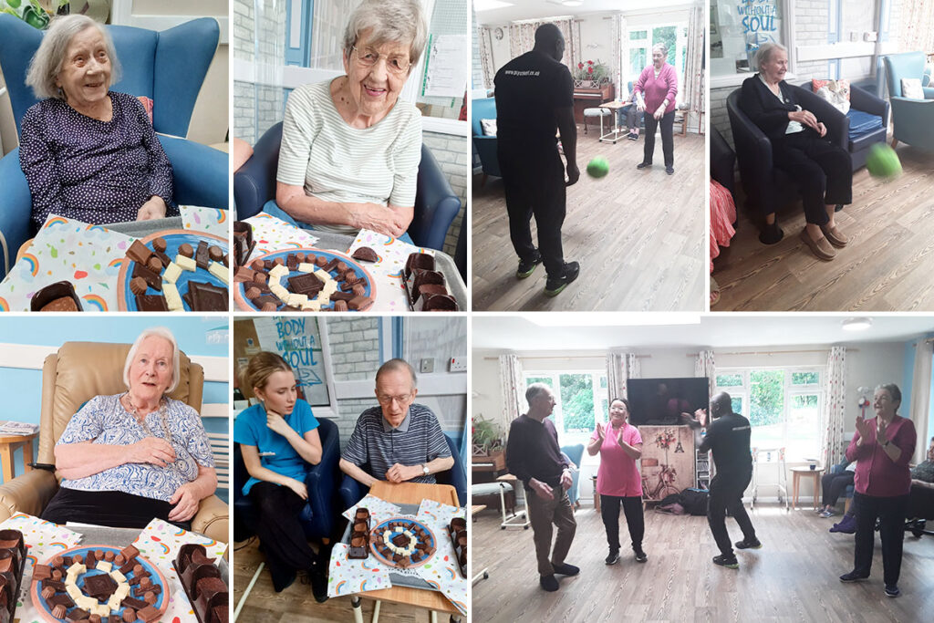 Chocolate treats and G-Fitness at Abbotsleigh Care Home