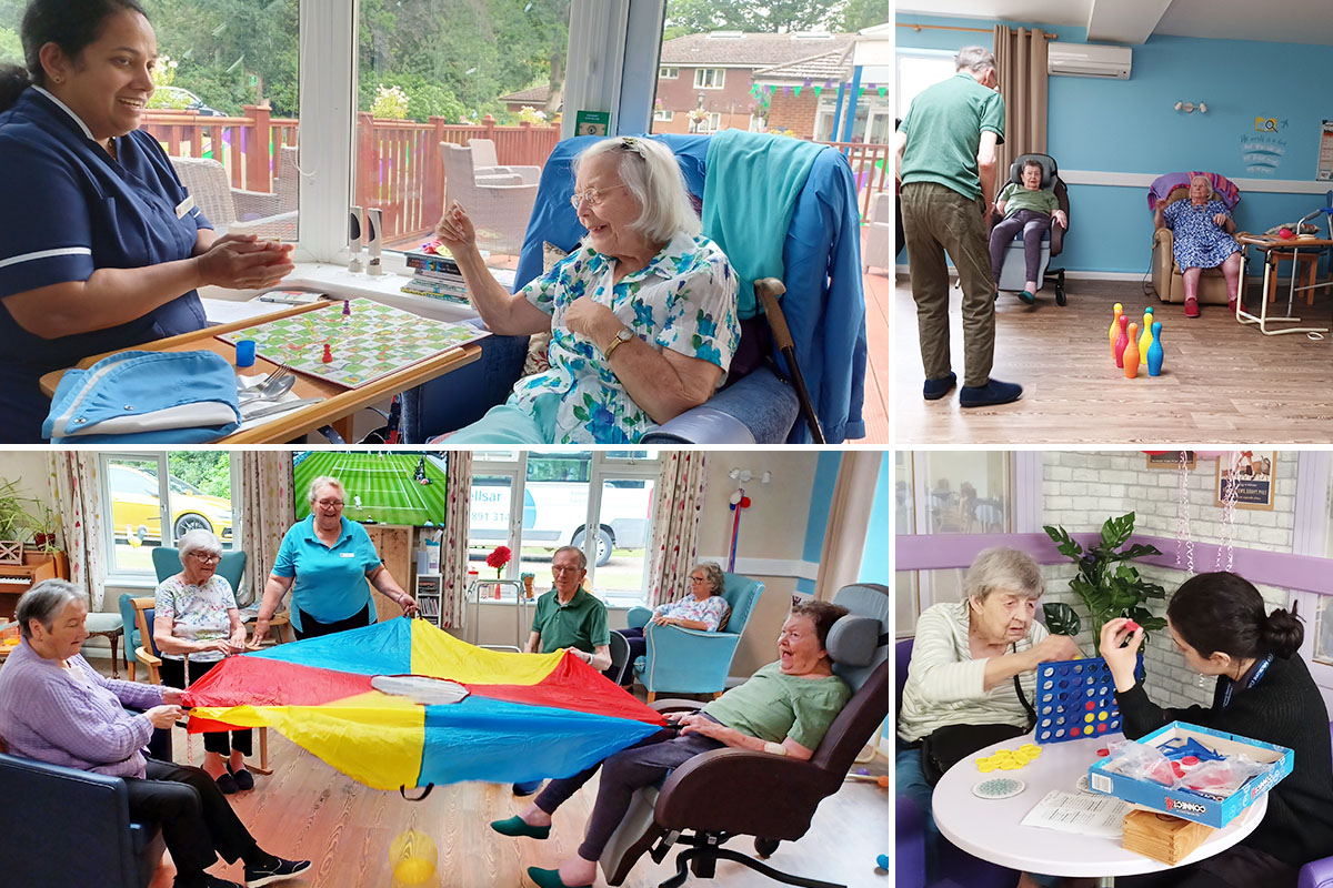 Indoor games at Abbotsleigh Care Home