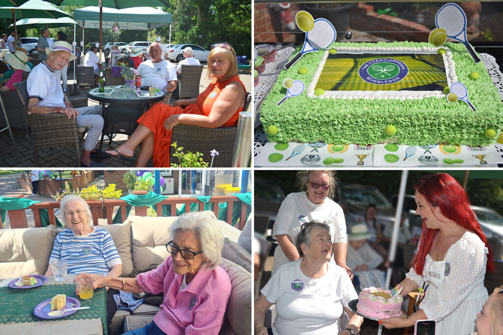 Abbotsleigh Care Home host wonderful Wimbledon party and celebrate Jean's birthday