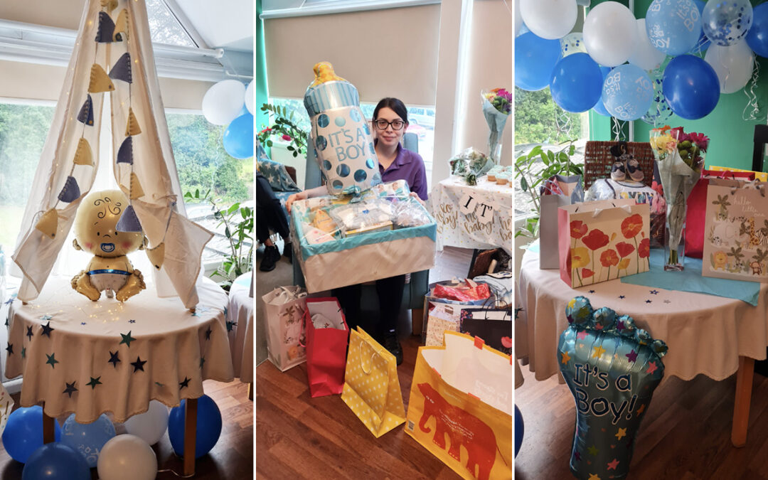Baby shower for Andra at Abbotsleigh Care Home