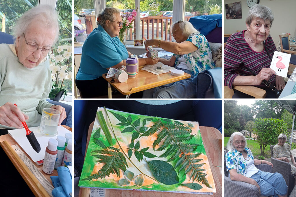 Arts and crafts at Abbotsleigh Care Home