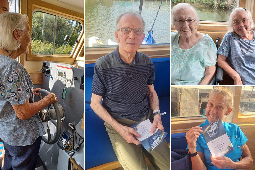 Abbotsleigh Care Home residents having a Kingfisher adventure