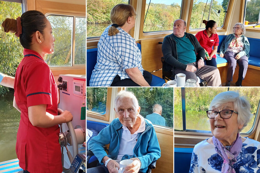 All aboard the Kingfisher at Abbotsleigh Care Home