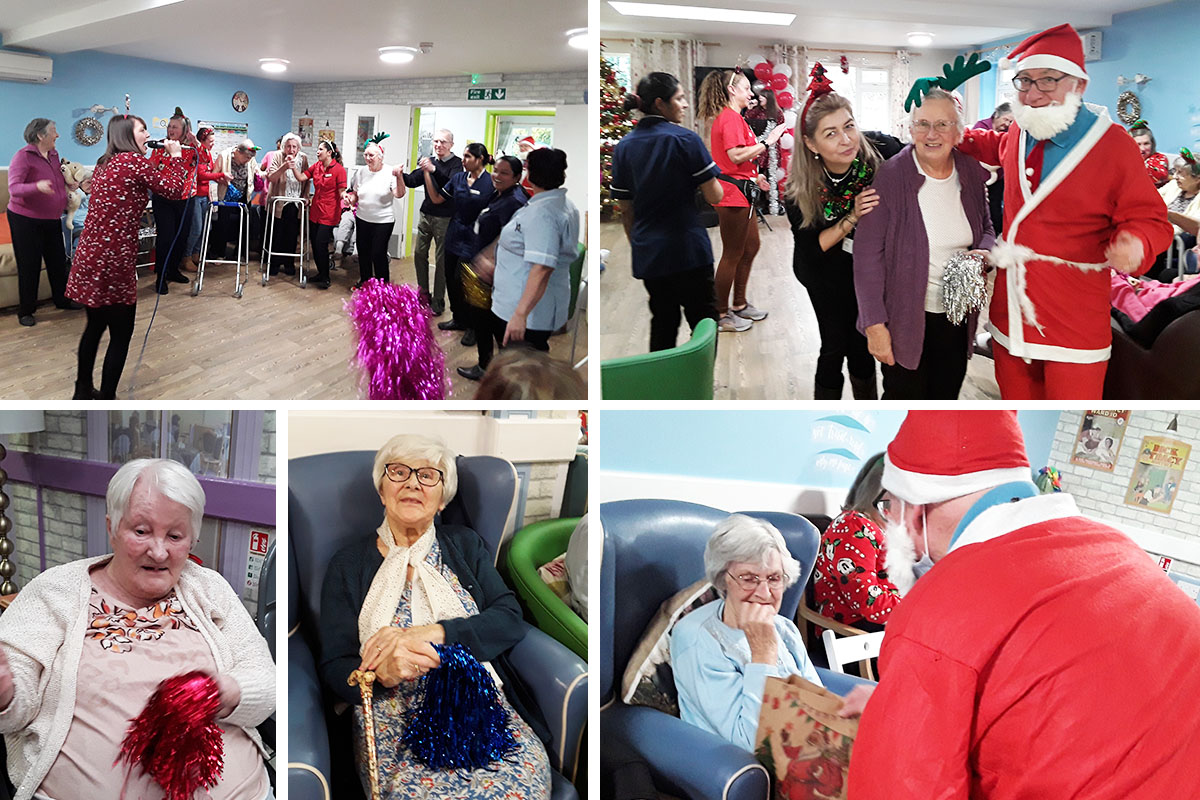 Festive party with Santa at Abbotsleigh Care Home