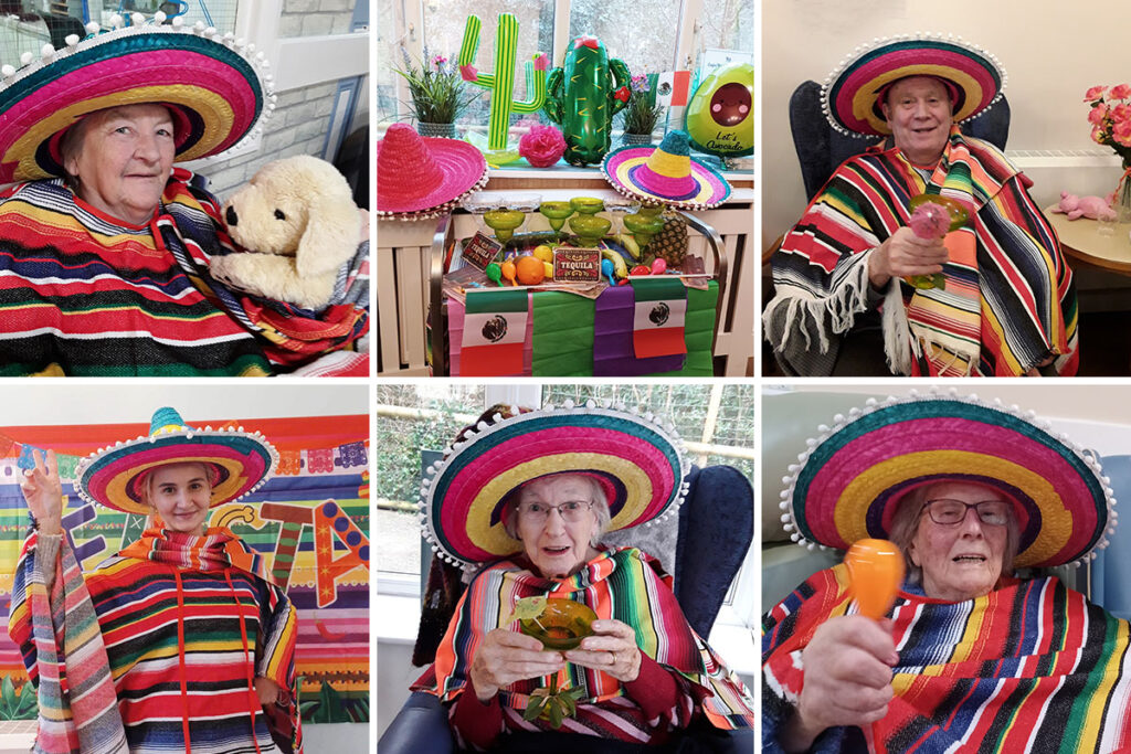 Abbotsleigh Care Home residents enjoying a colourful Mexican cruise